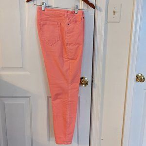Style & Co Petite Mid Rise Curvy Fit Corduroy pants, Antique Peach, 12P